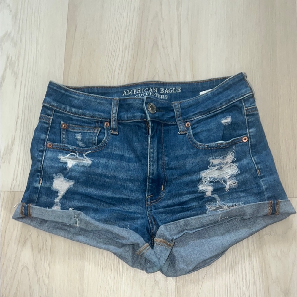 American Eagle Outfitters Women's Blue Denim Shorts